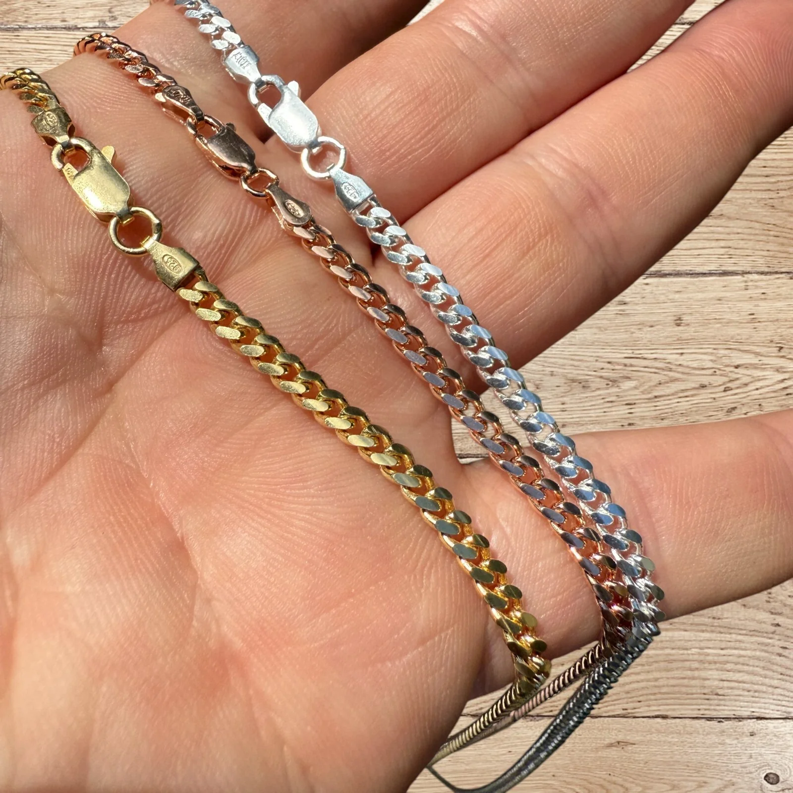 925 Sterling Silver 3.5mm Miami Cuban Chain Necklace - Image 8