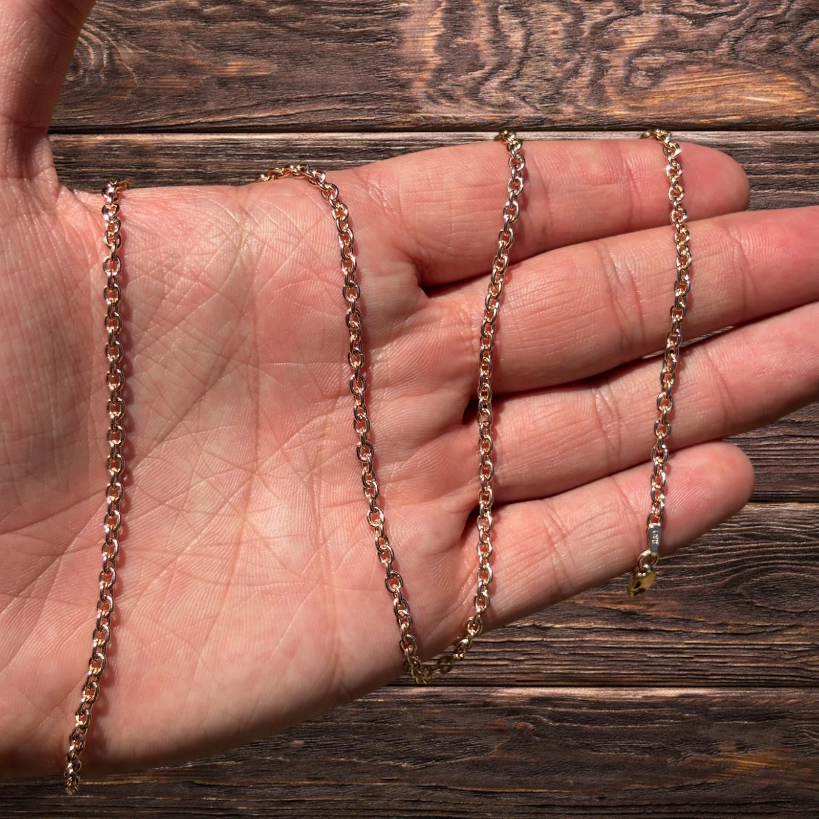 925 Sterling Silver 3mm Cable Chain Necklace - Image 9