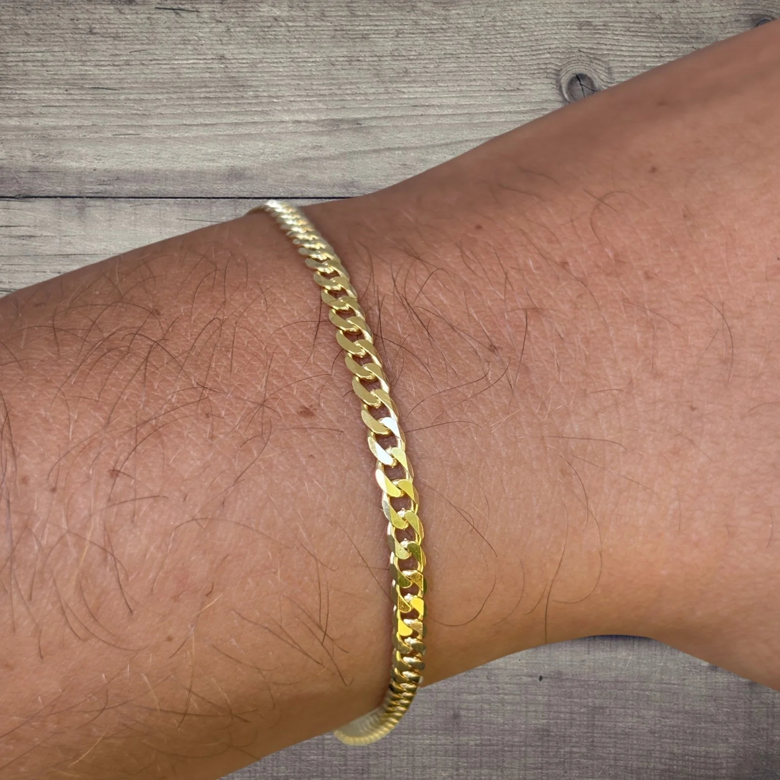 925 Sterling Silver 3mm Curb Bracelet - Image 20