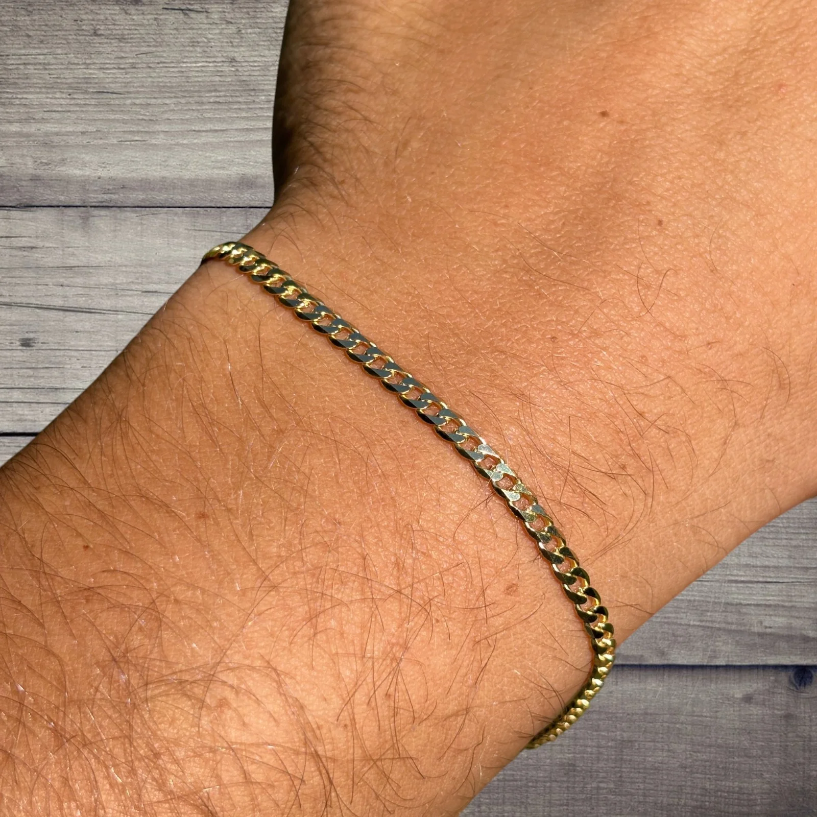 925 Sterling Silver 3mm Curb Bracelet - Image 21