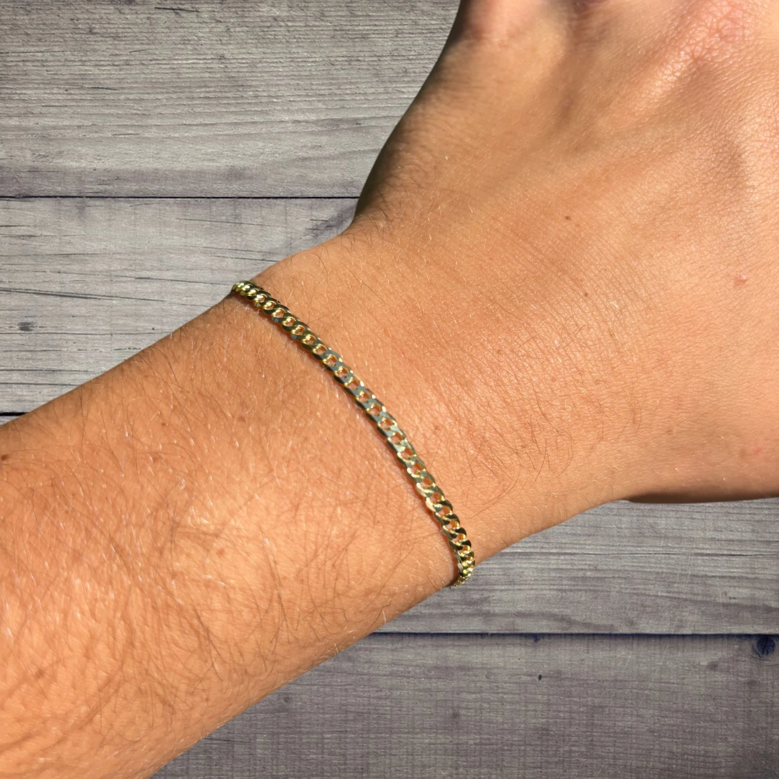 925 Sterling Silver 3mm Curb Bracelet - Image 23