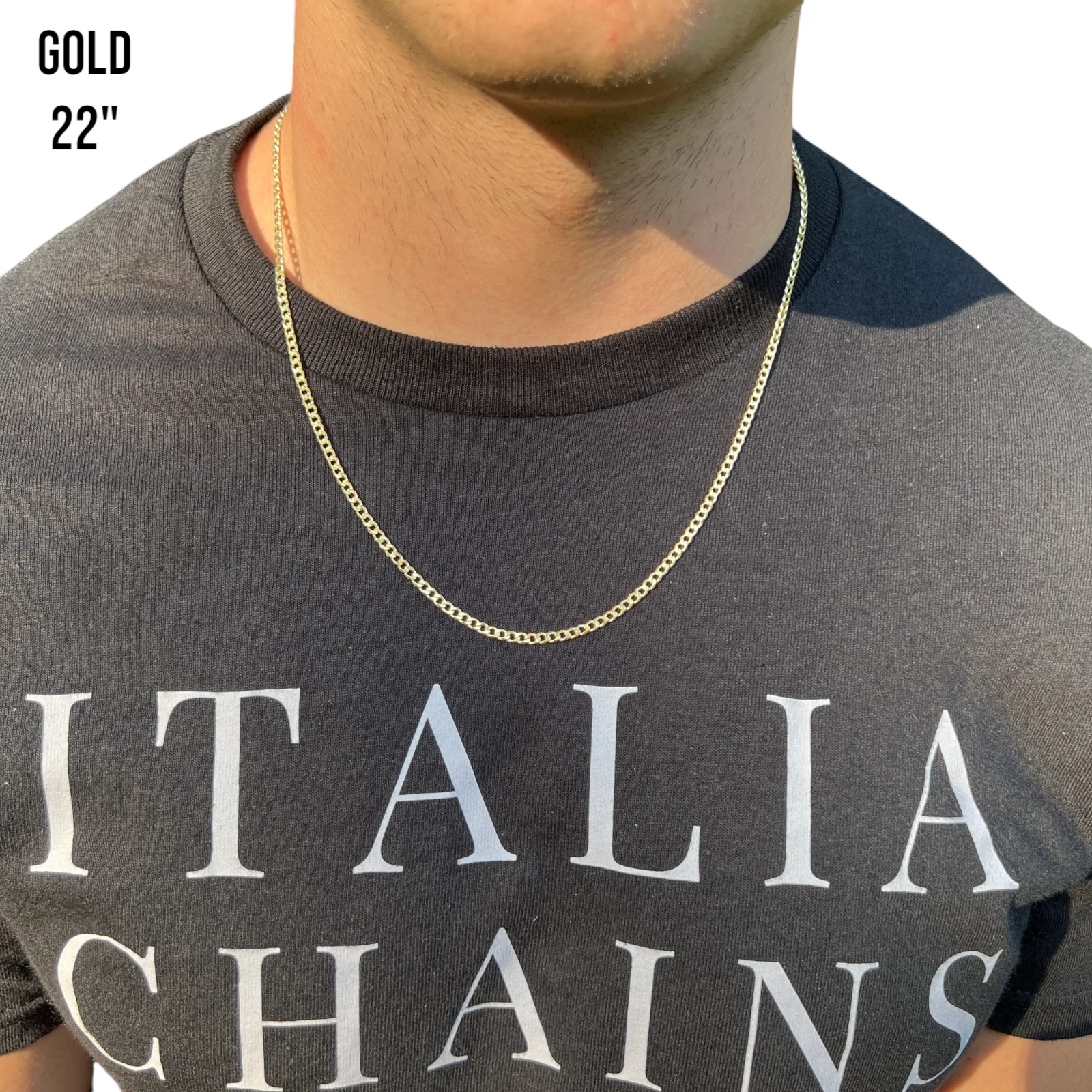 925 Sterling Silver 3mm Curb Chain Necklace - Image 12