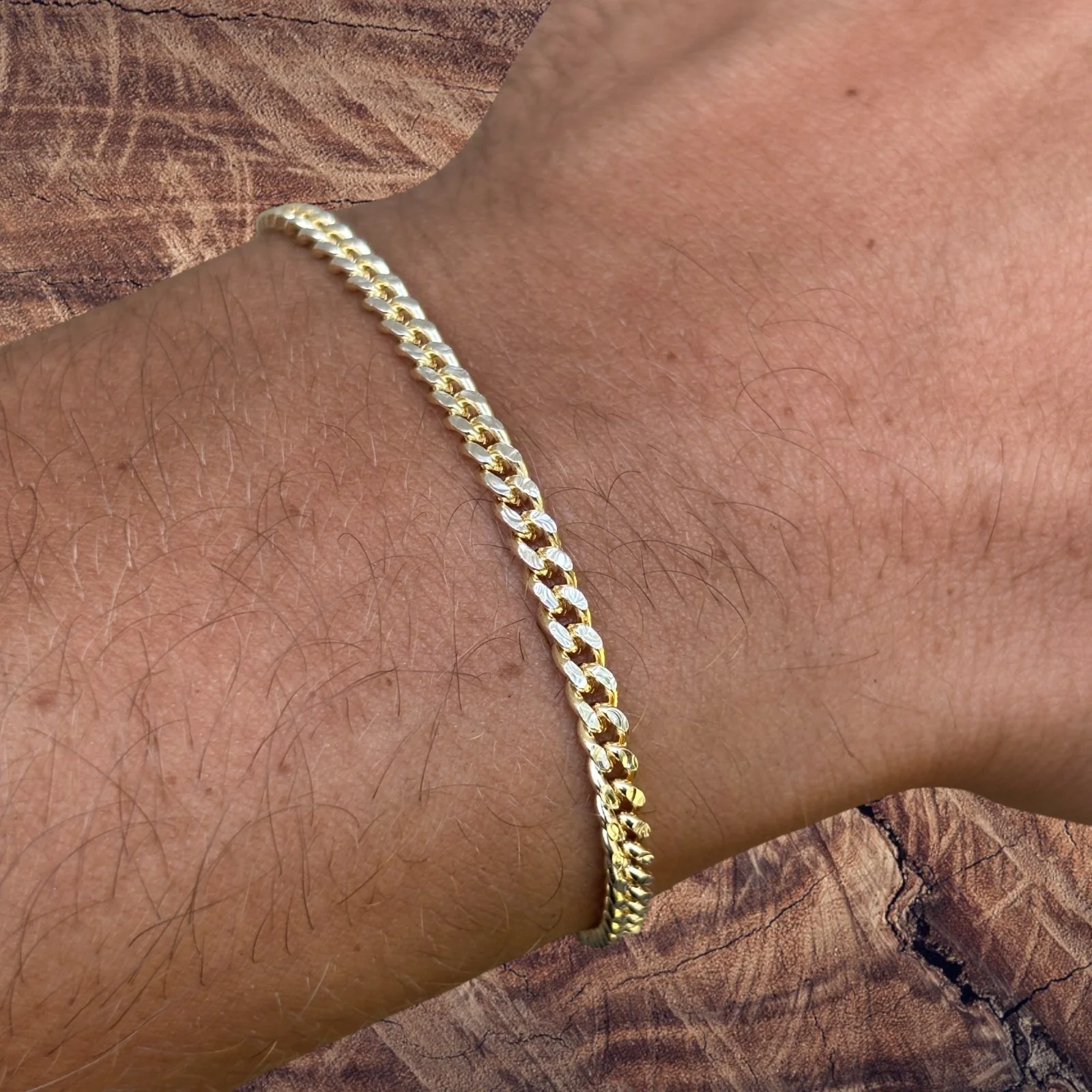 925 Sterling Silver 3mm Diamond Cut Miami Cuban Bracelet - Image 21
