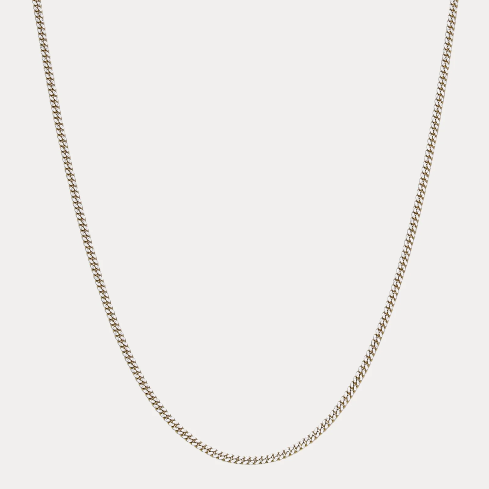 925 Sterling Silver 3mm Diamond Cut Miami Cuban Chain Necklace - Image 2
