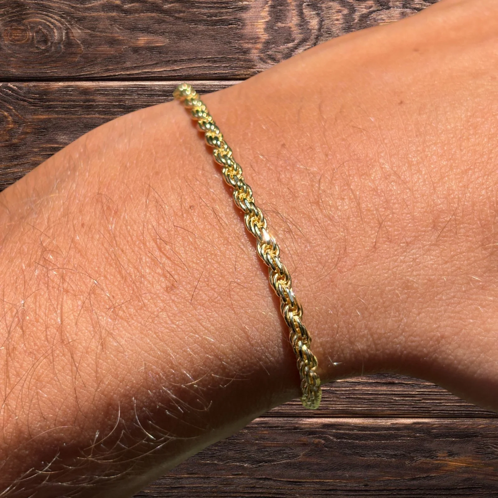 925 Sterling Silver 3mm Diamond Cut Rope Bracelet - Image 19