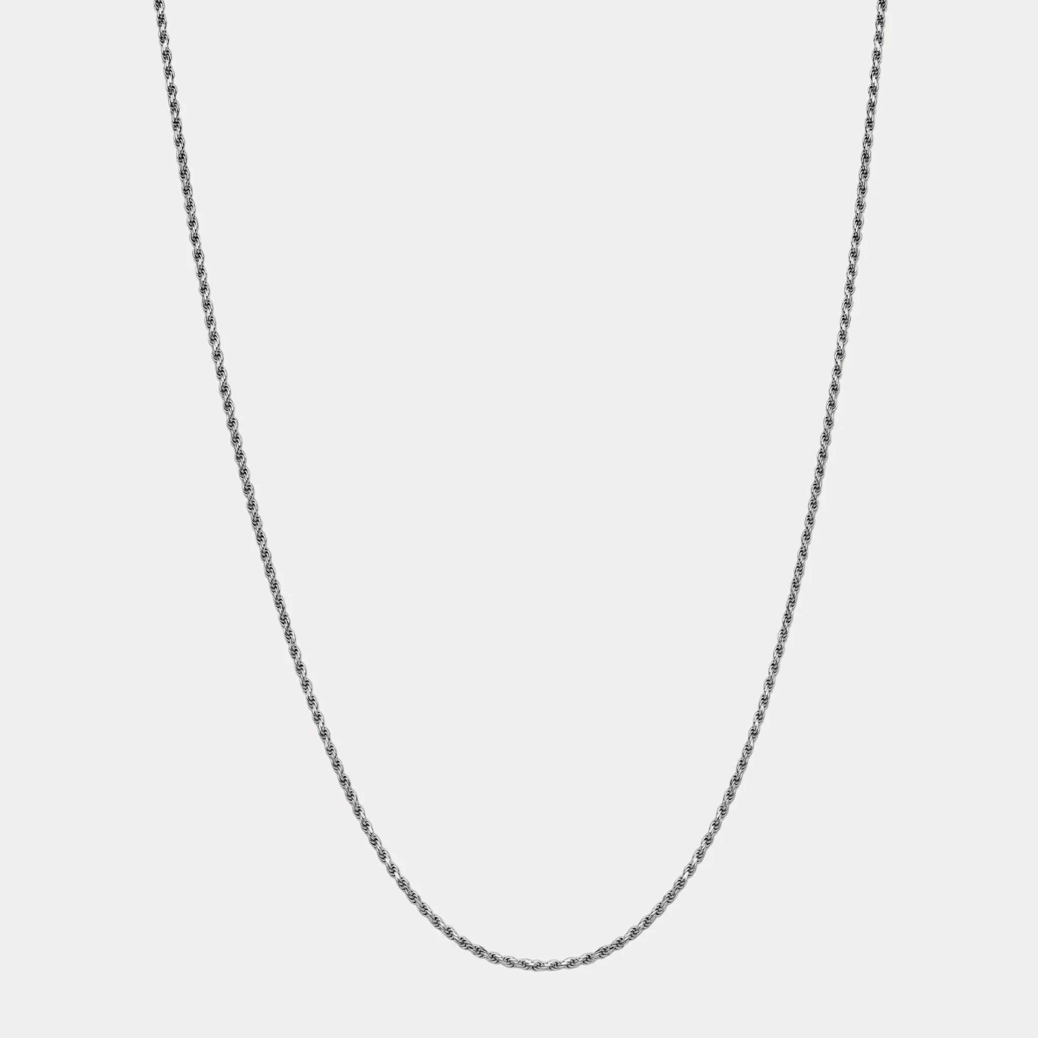 925 Sterling Silver 3mm Diamond Cut Rope Chain Necklace - Image 16