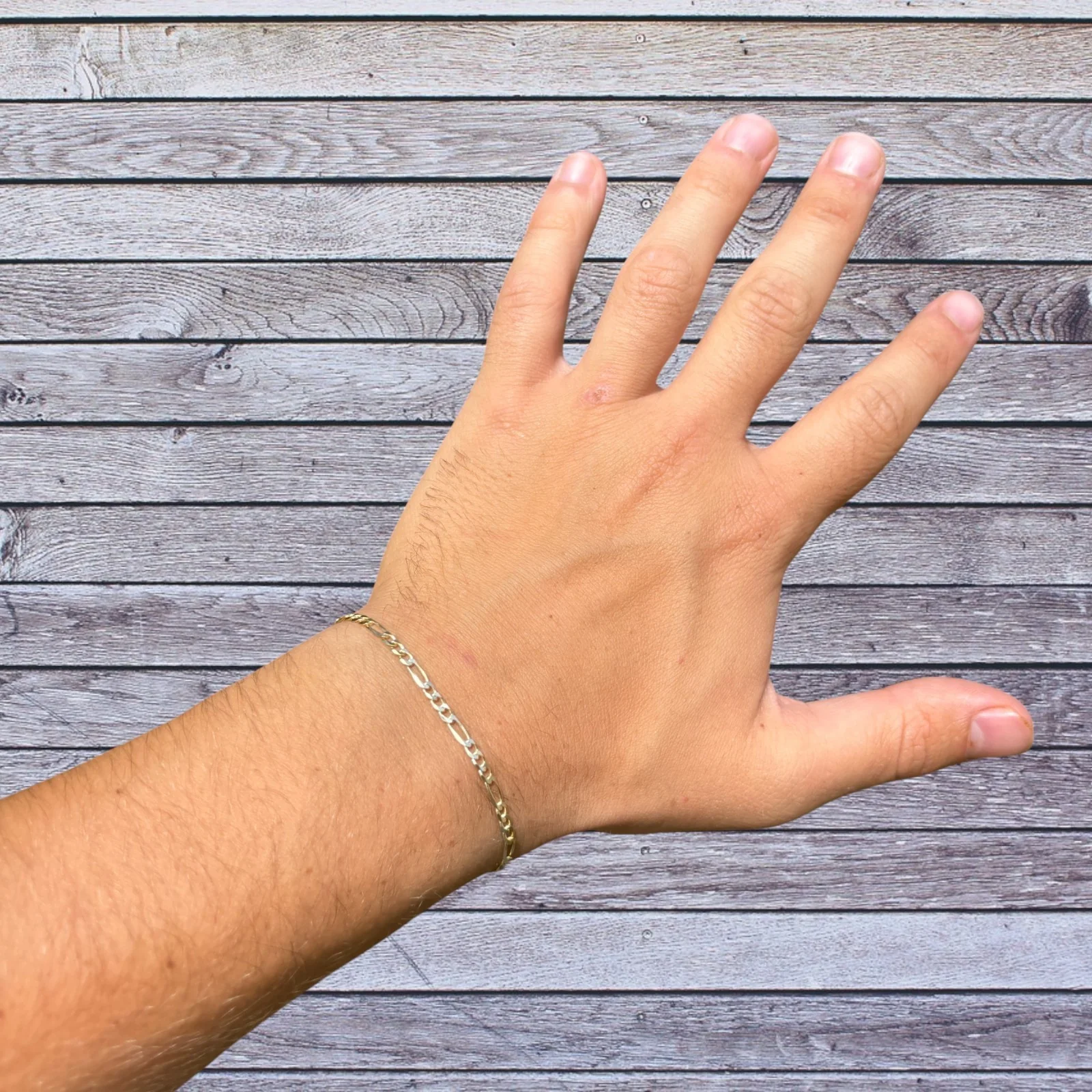 925 Sterling Silver 3mm Figaro Bracelet - Image 19