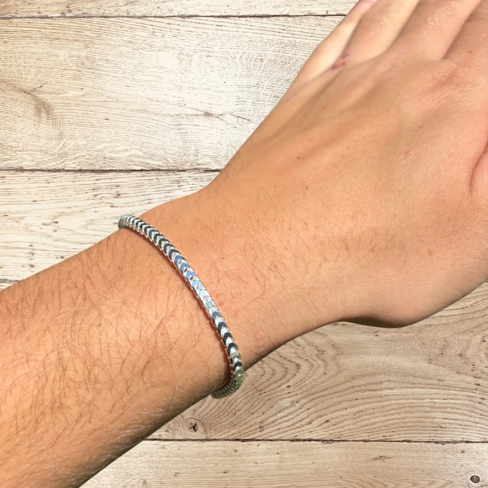 925 Sterling Silver 3mm Franco Bracelet - Image 12