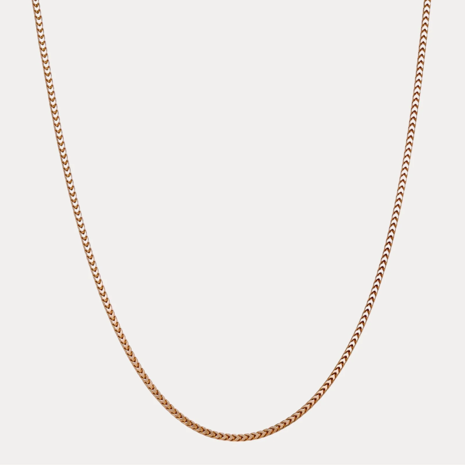 925 Sterling Silver 3mm Franco Chain Necklace - Image 3