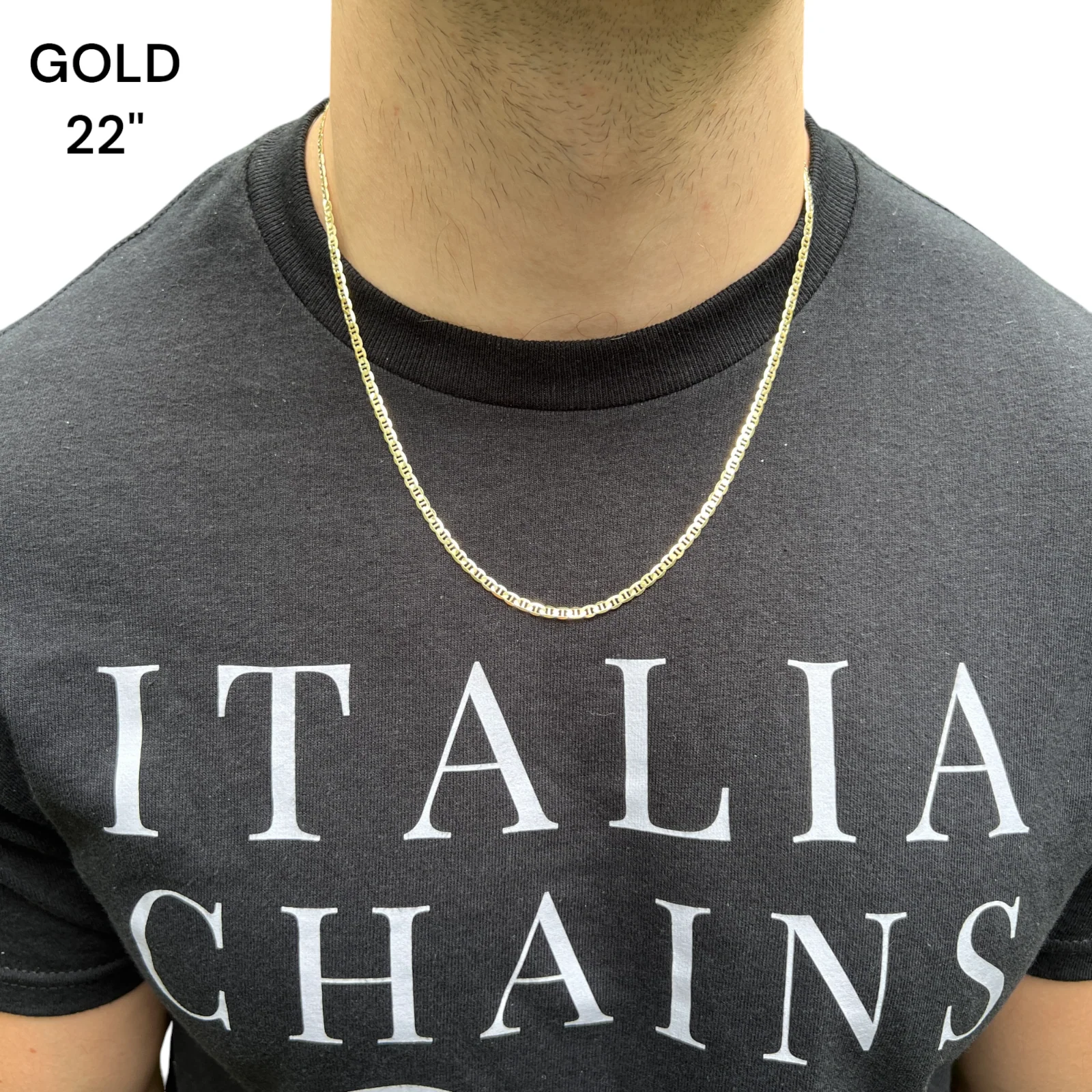 925 Sterling Silver 3mm Mariner Chain Necklace - Image 14