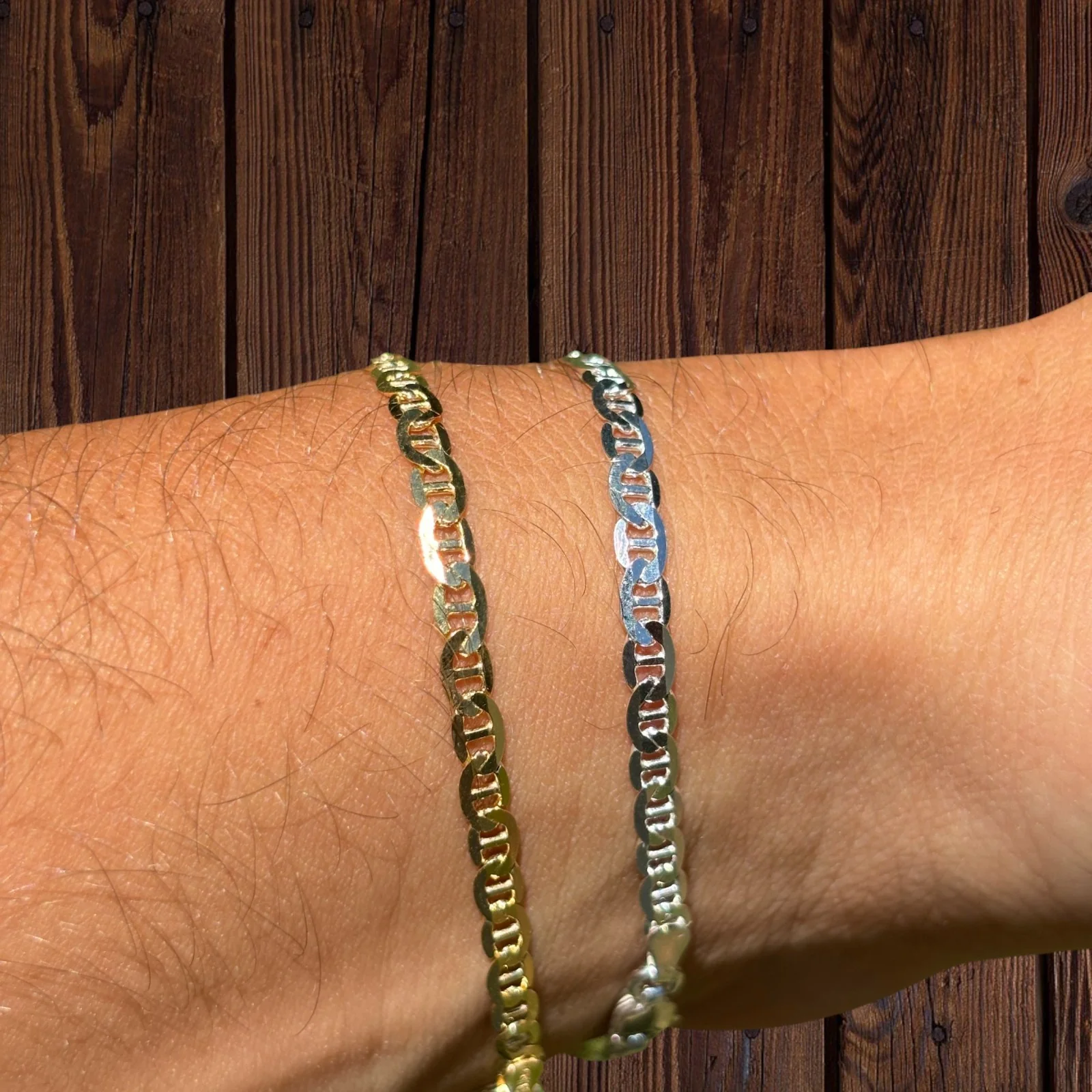 925 Sterling Silver 3mm Mariner Bracelet - Image 16