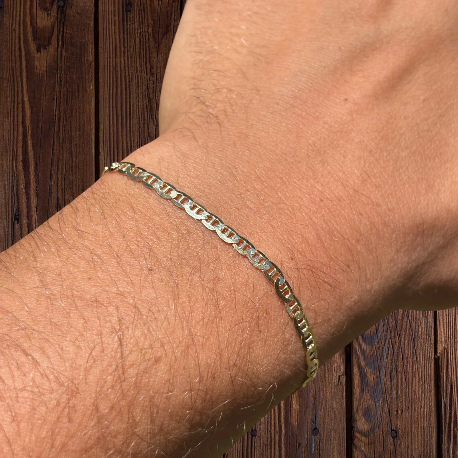 925 Sterling Silver 3mm Mariner Bracelet - Image 17