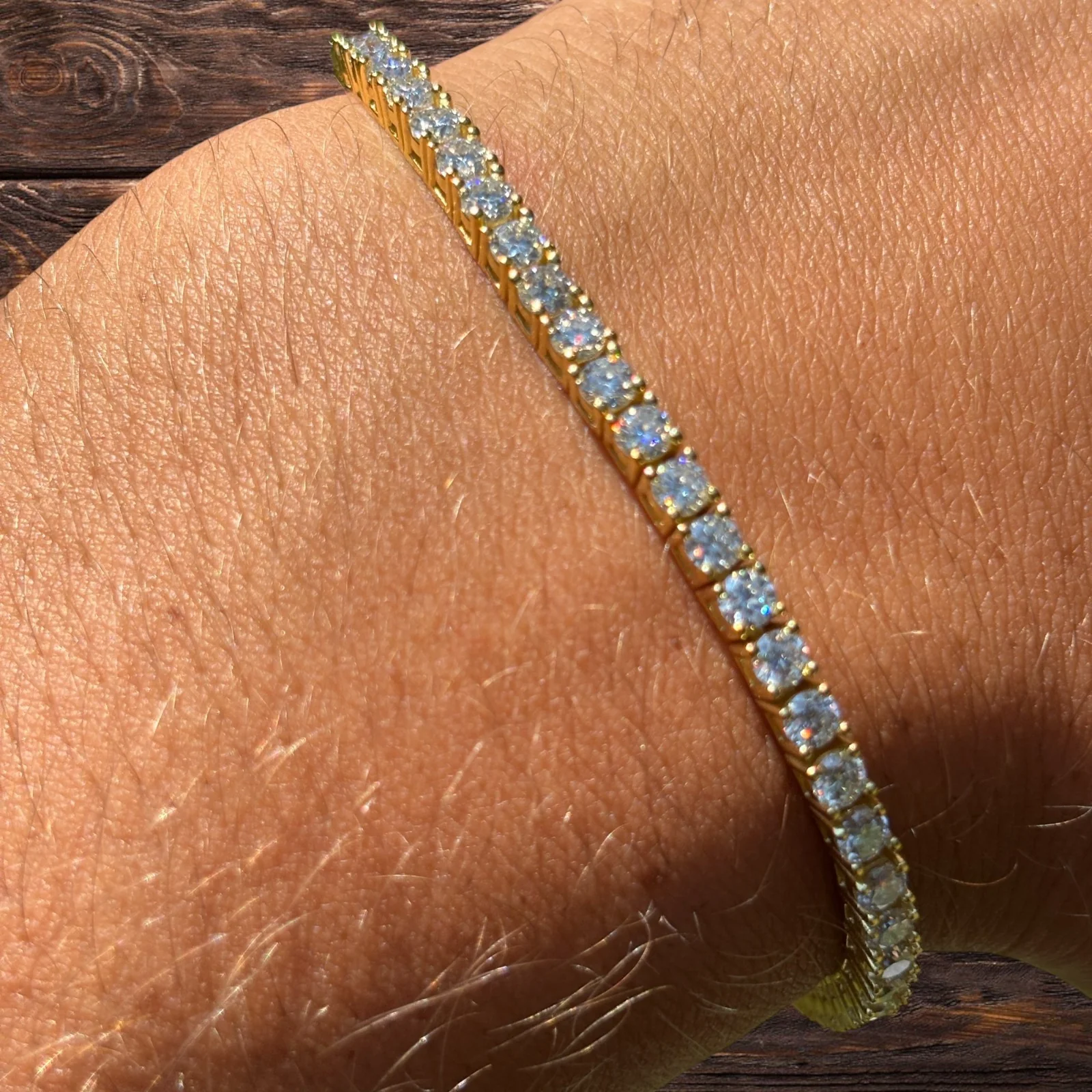 925 Sterling Silver 3mm Tennis Bracelet - CZ Or Moissanite - Image 15