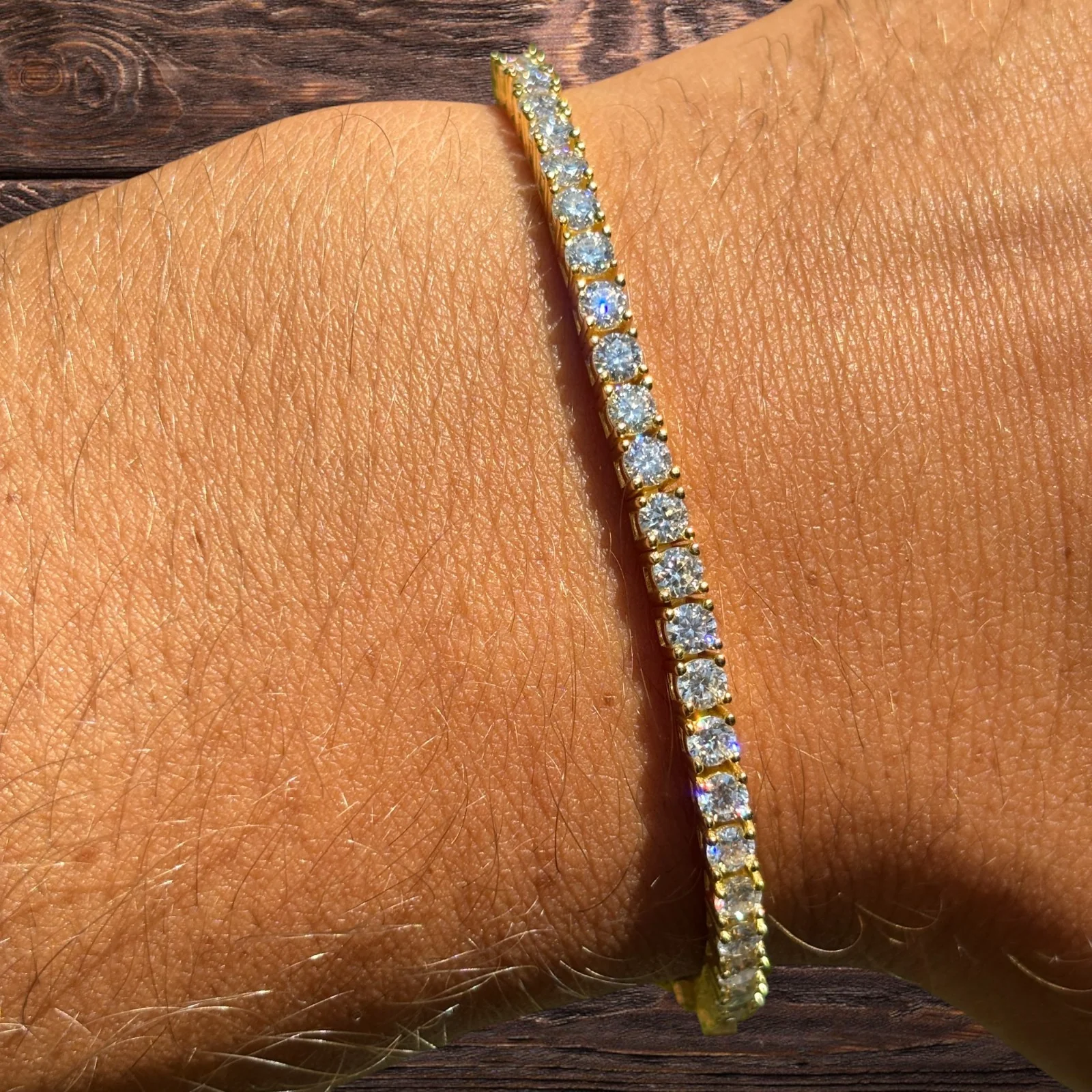 925 Sterling Silver 3mm Tennis Bracelet - CZ Or Moissanite - Image 18