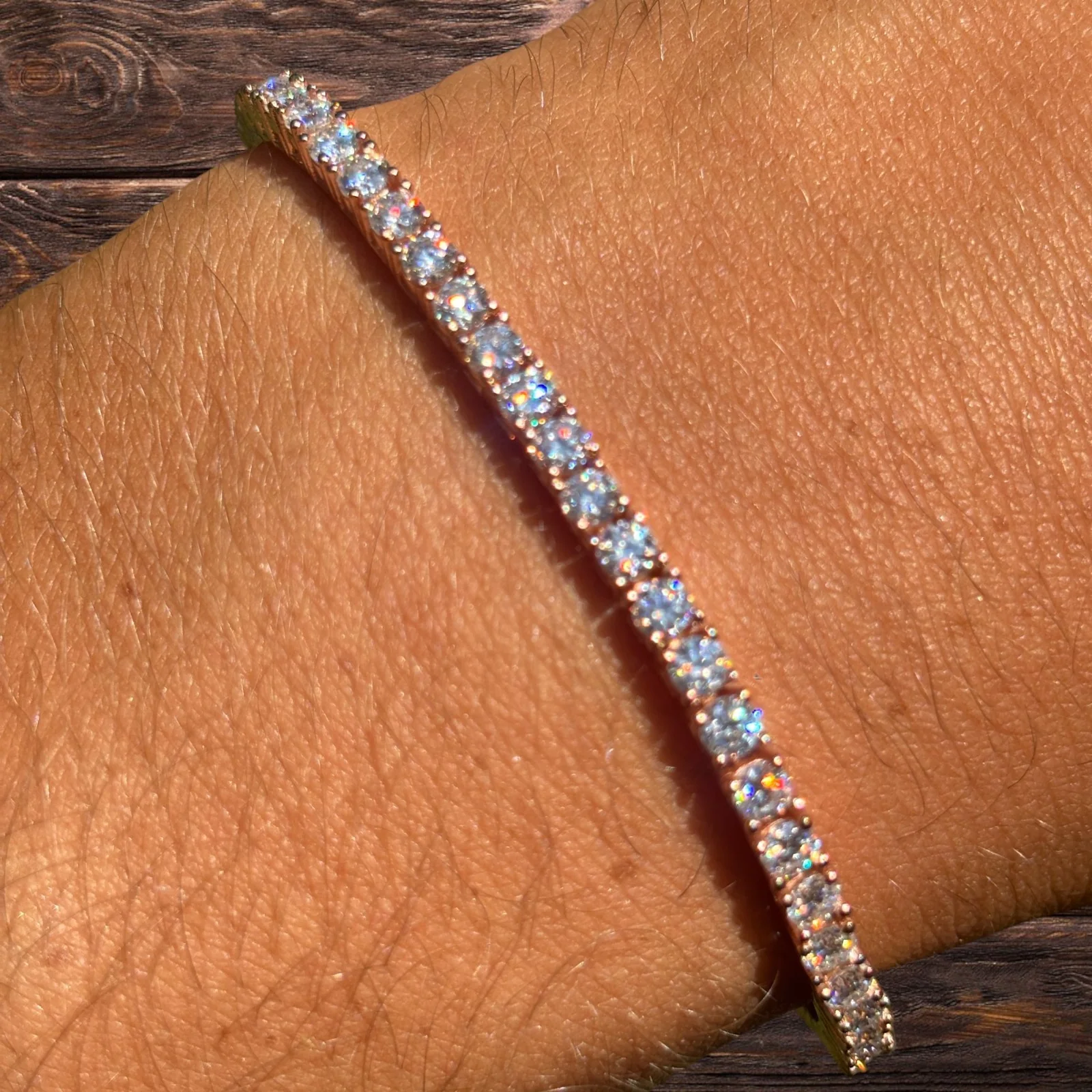 925 Sterling Silver 3mm Tennis Bracelet - CZ Or Moissanite - Image 22