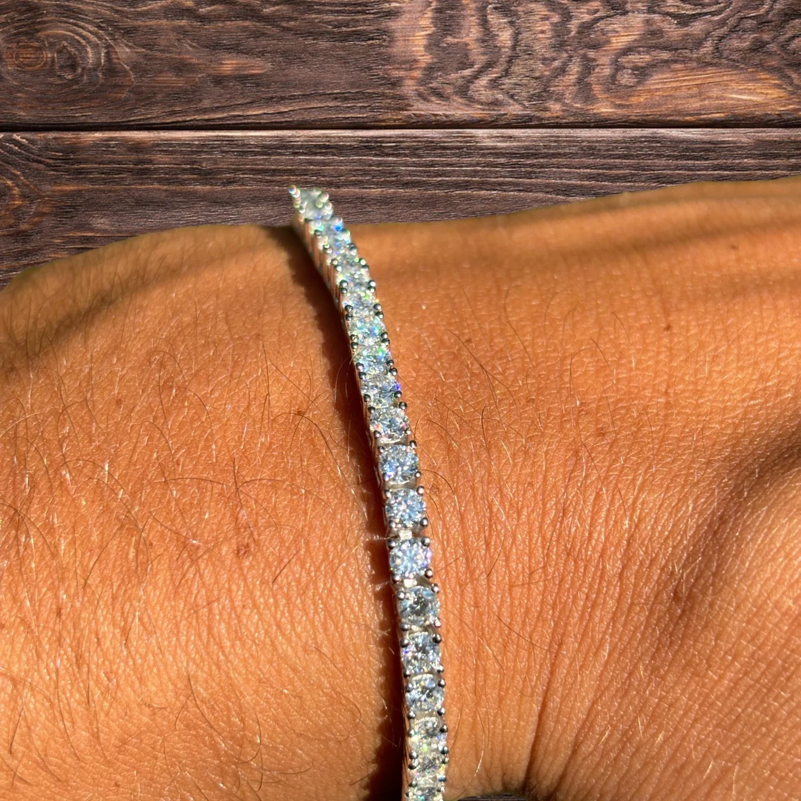 925 Sterling Silver 3mm Tennis Bracelet - CZ Or Moissanite - Image 6