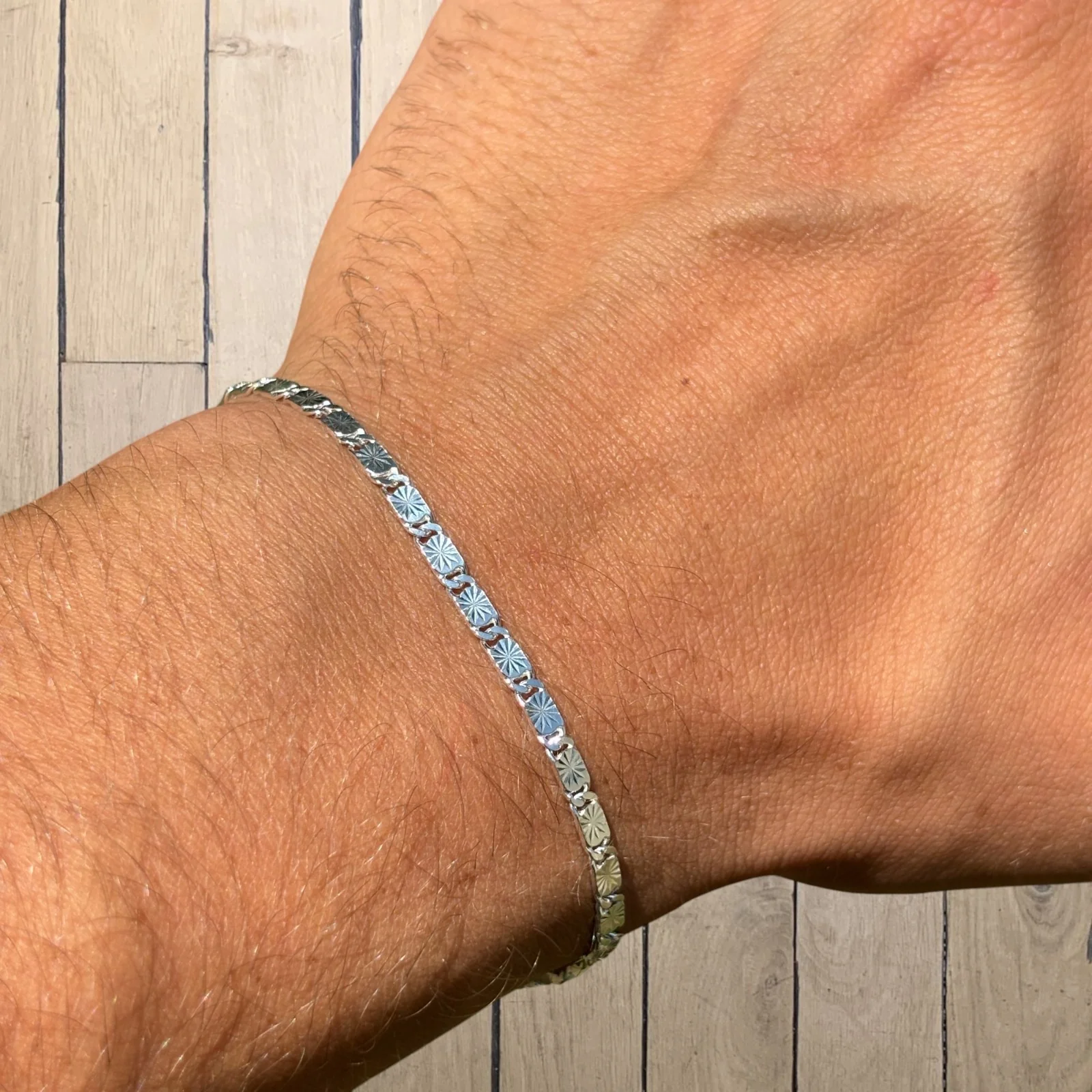 925 Sterling Silver 3mm Valentino Bracelet - Image 3
