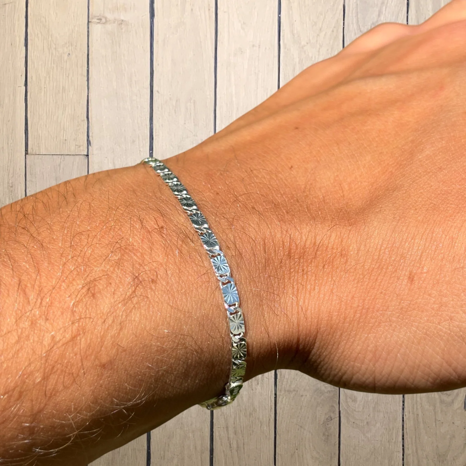 925 Sterling Silver 3mm Valentino Bracelet - Image 4
