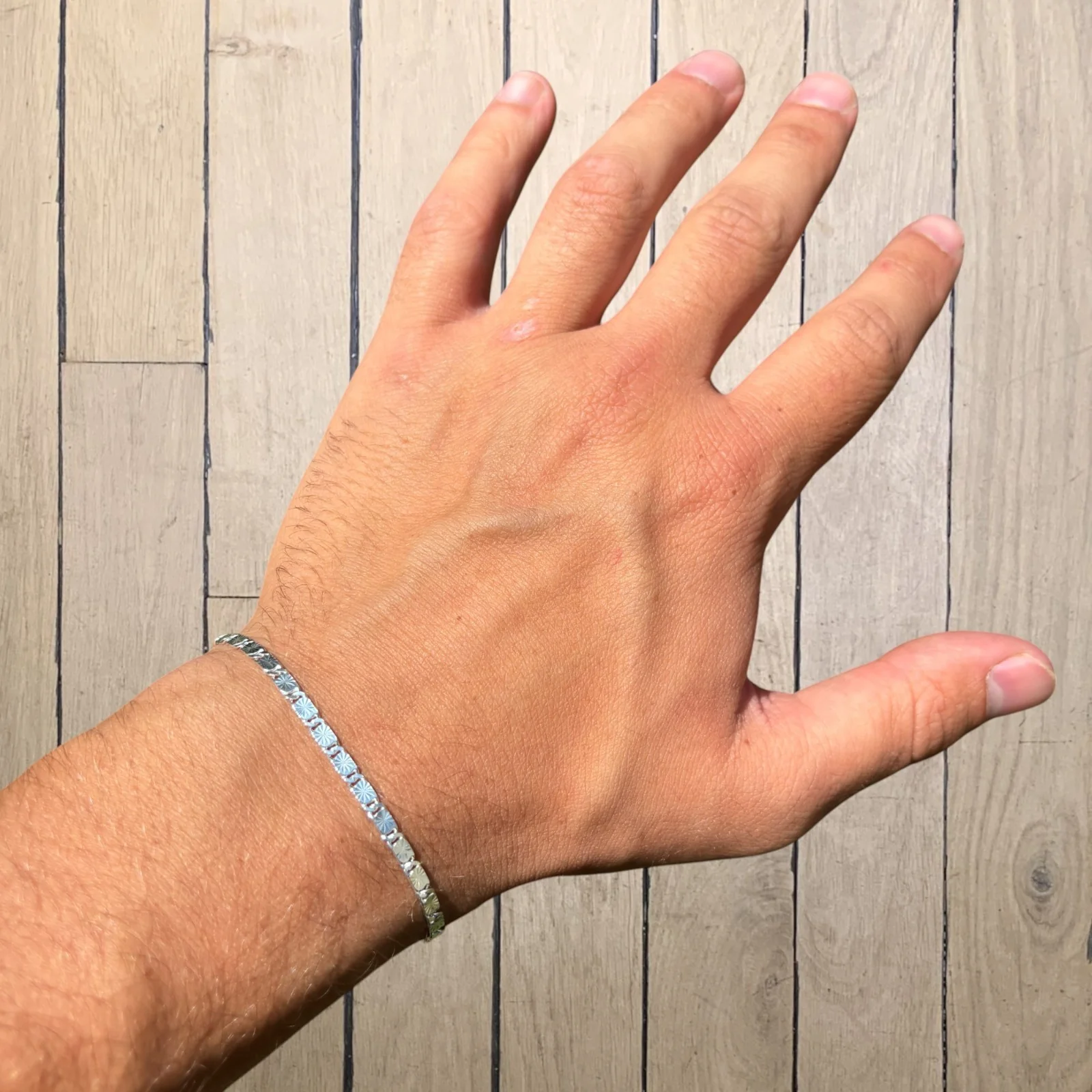 925 Sterling Silver 3mm Valentino Bracelet - Image 5
