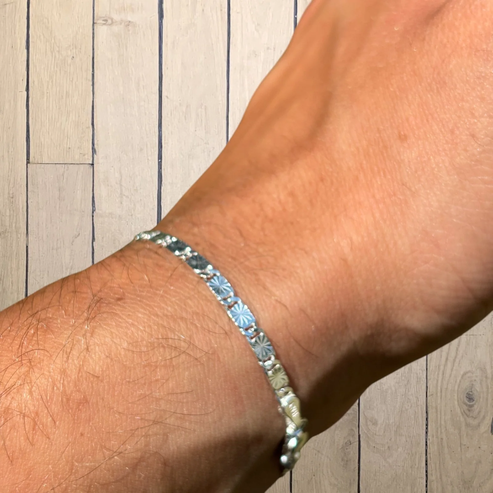 925 Sterling Silver 3mm Valentino Bracelet - Image 7