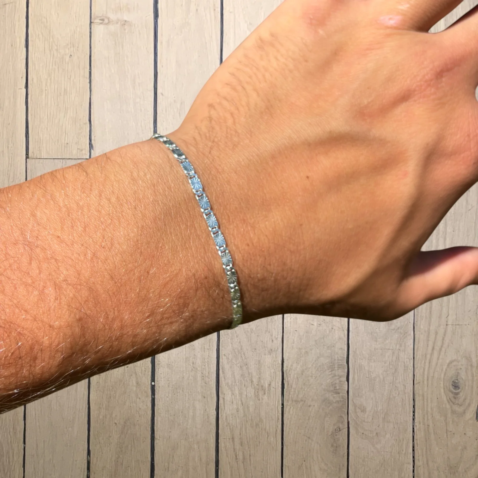 925 Sterling Silver 3mm Valentino Bracelet - Image 8
