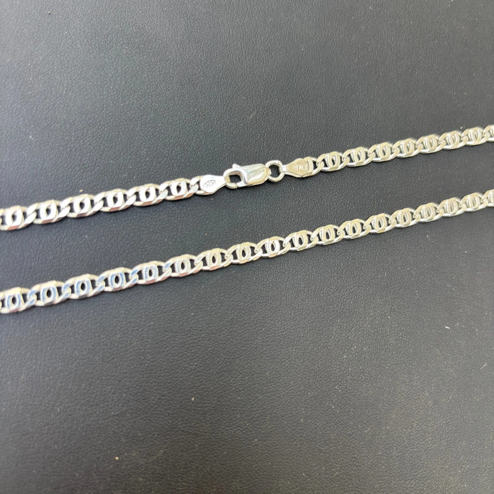 925 Sterling Silver 4.5mm Tiger Eye Chain Necklace - Image 7