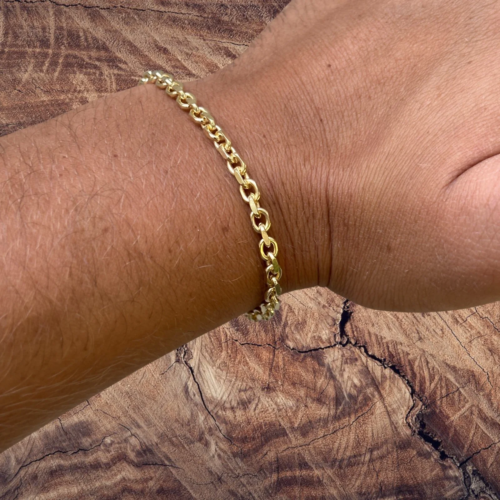 925 Sterling Silver 4mm Anchor Cable Bracelet - Image 23