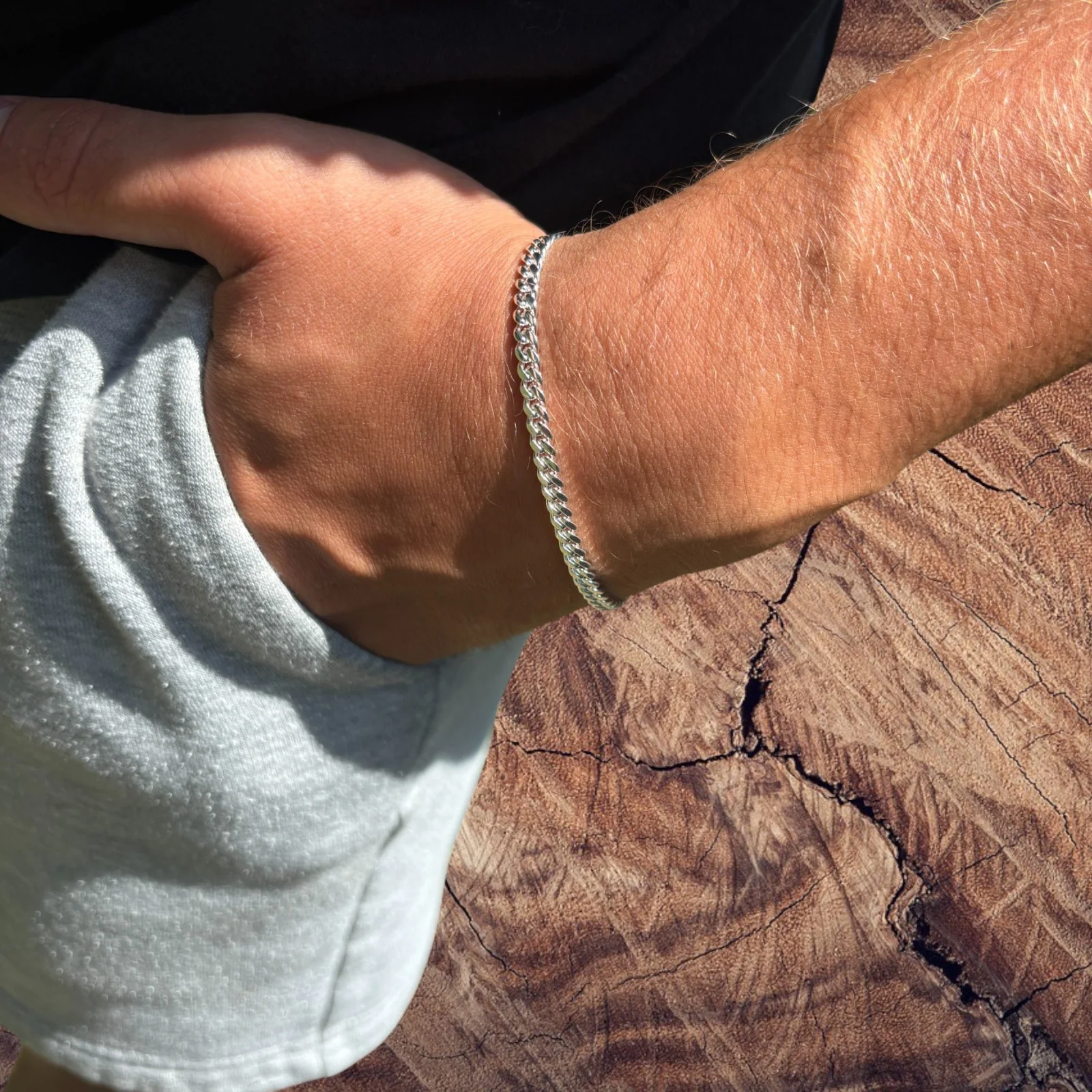 925 Sterling Silver 4mm Miami Cuban W. Box Clasp Bracelet - Image 12