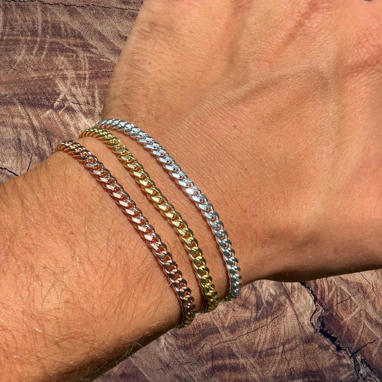 925 Sterling Silver 4mm Miami Cuban W. Box Clasp Bracelet - Image 4