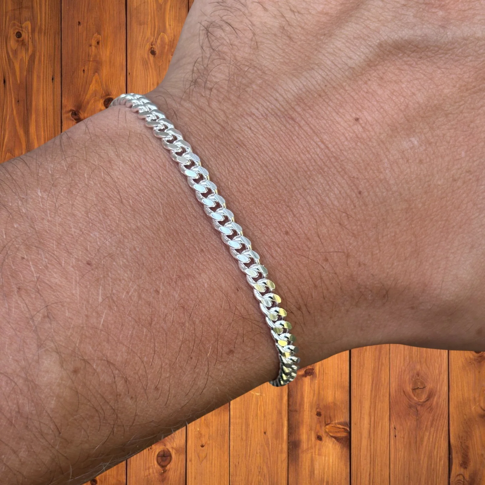 925 Sterling Silver 4mm Miami Cuban Bracelet - Image 10
