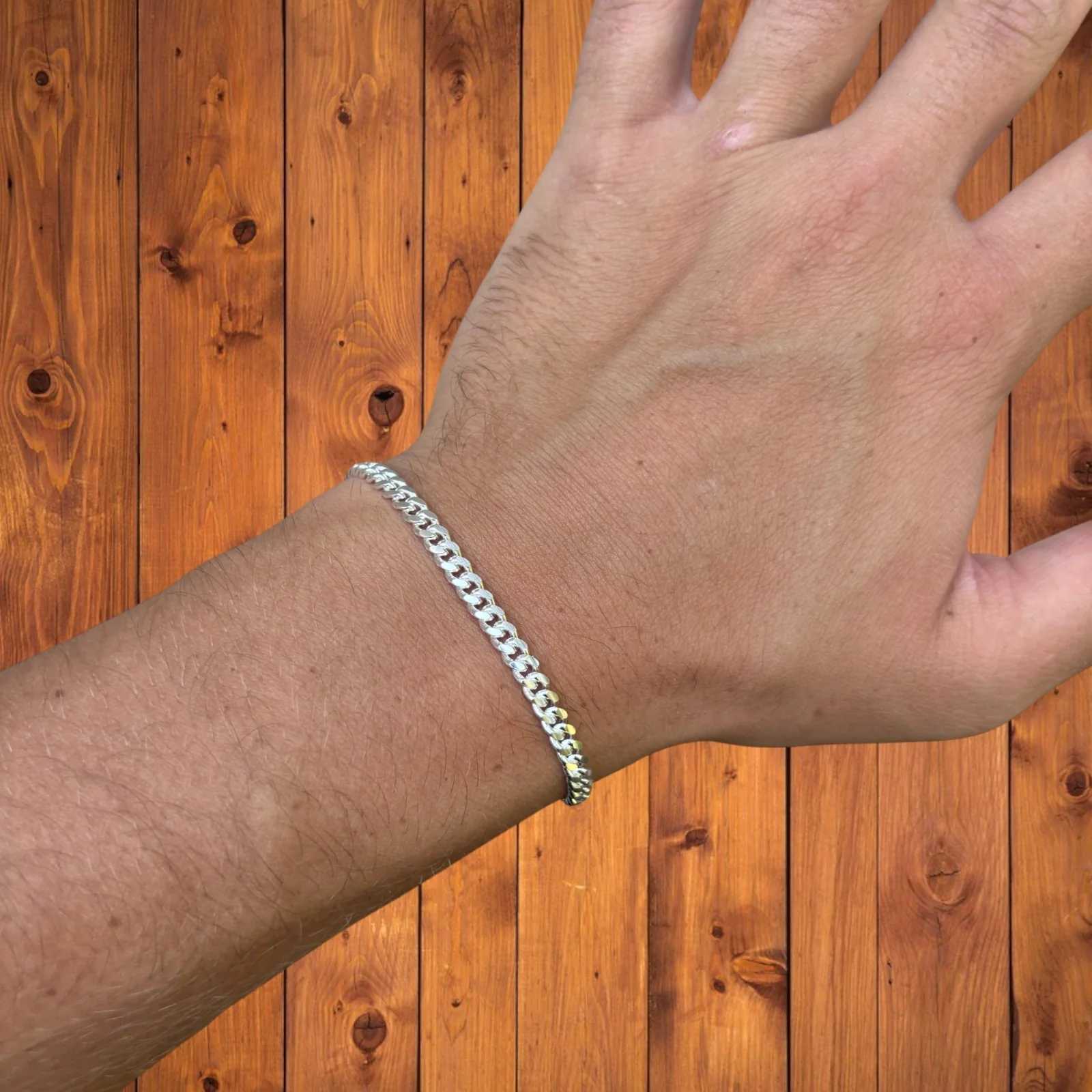 925 Sterling Silver 4mm Miami Cuban Bracelet - Image 12
