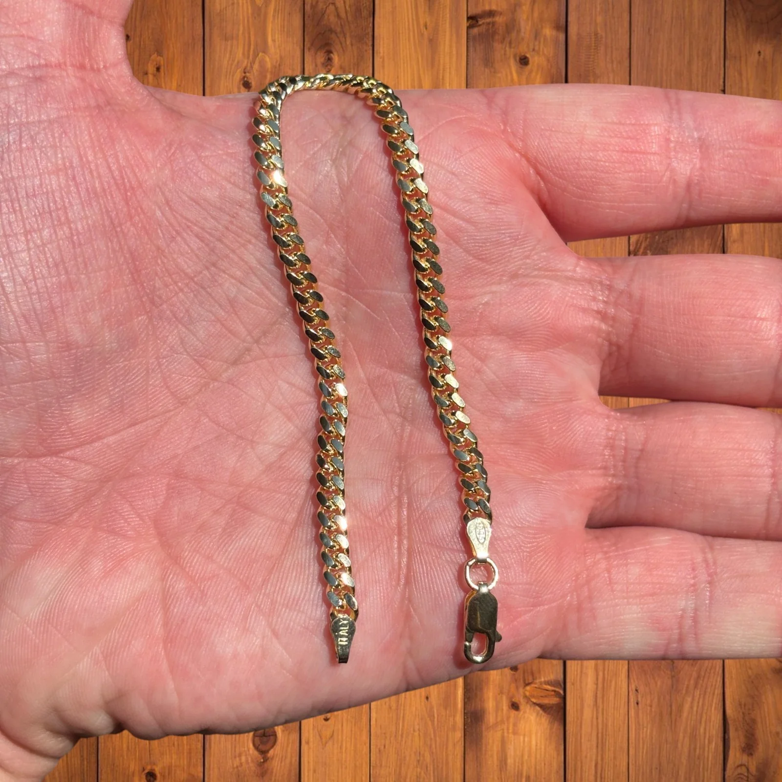 925 Sterling Silver 4mm Miami Cuban Bracelet - Image 5