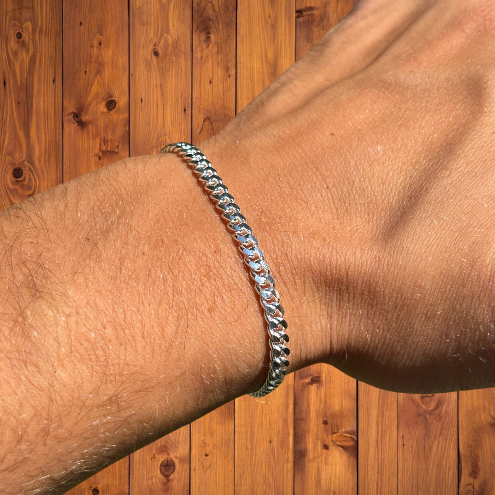 925 Sterling Silver 4mm Miami Cuban Bracelet - Image 7