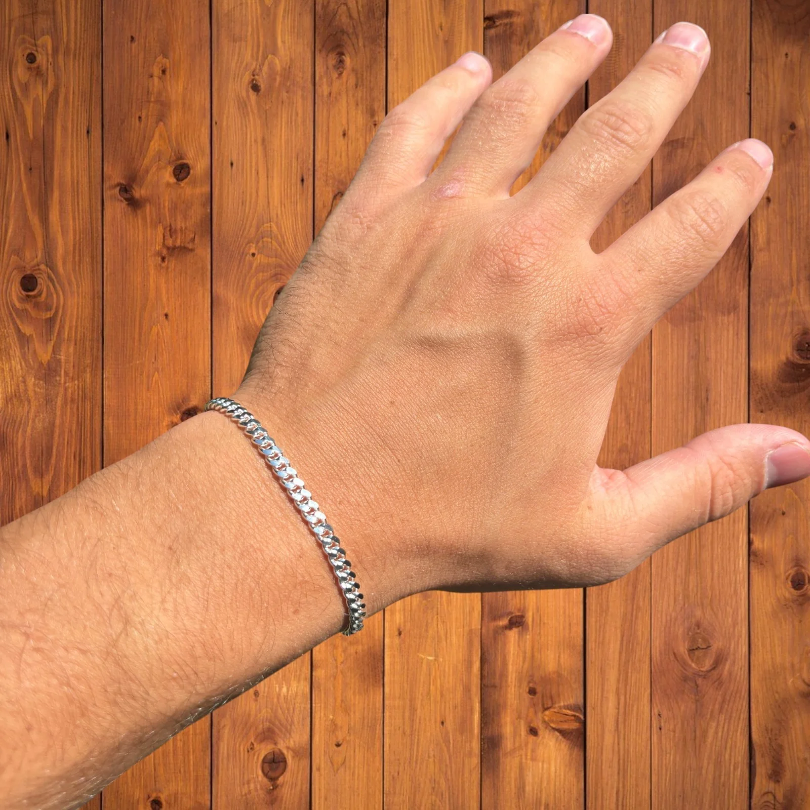 925 Sterling Silver 4mm Miami Cuban Bracelet - Image 8