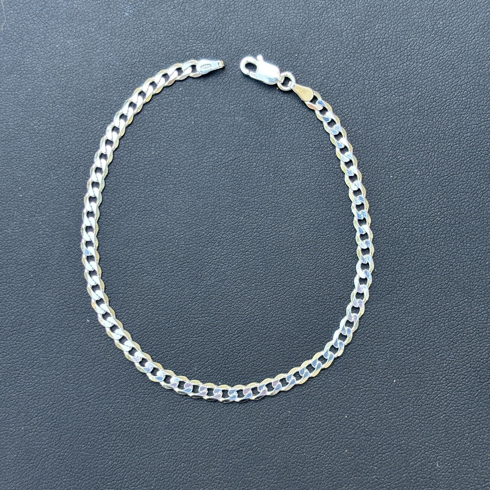 925 Sterling Silver 4mm Curb Bracelet - Image 15
