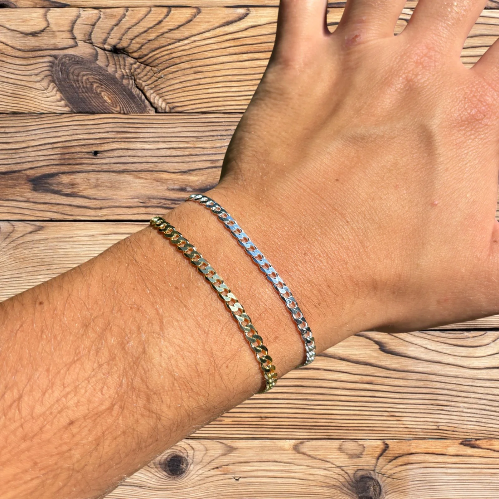 925 Sterling Silver 4mm Curb Bracelet - Image 17