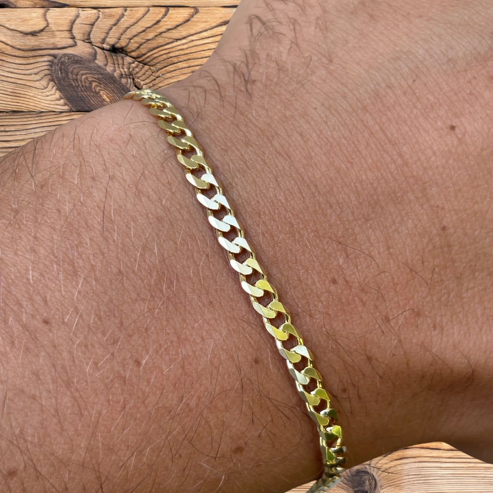 925 Sterling Silver 4mm Curb Bracelet - Image 19