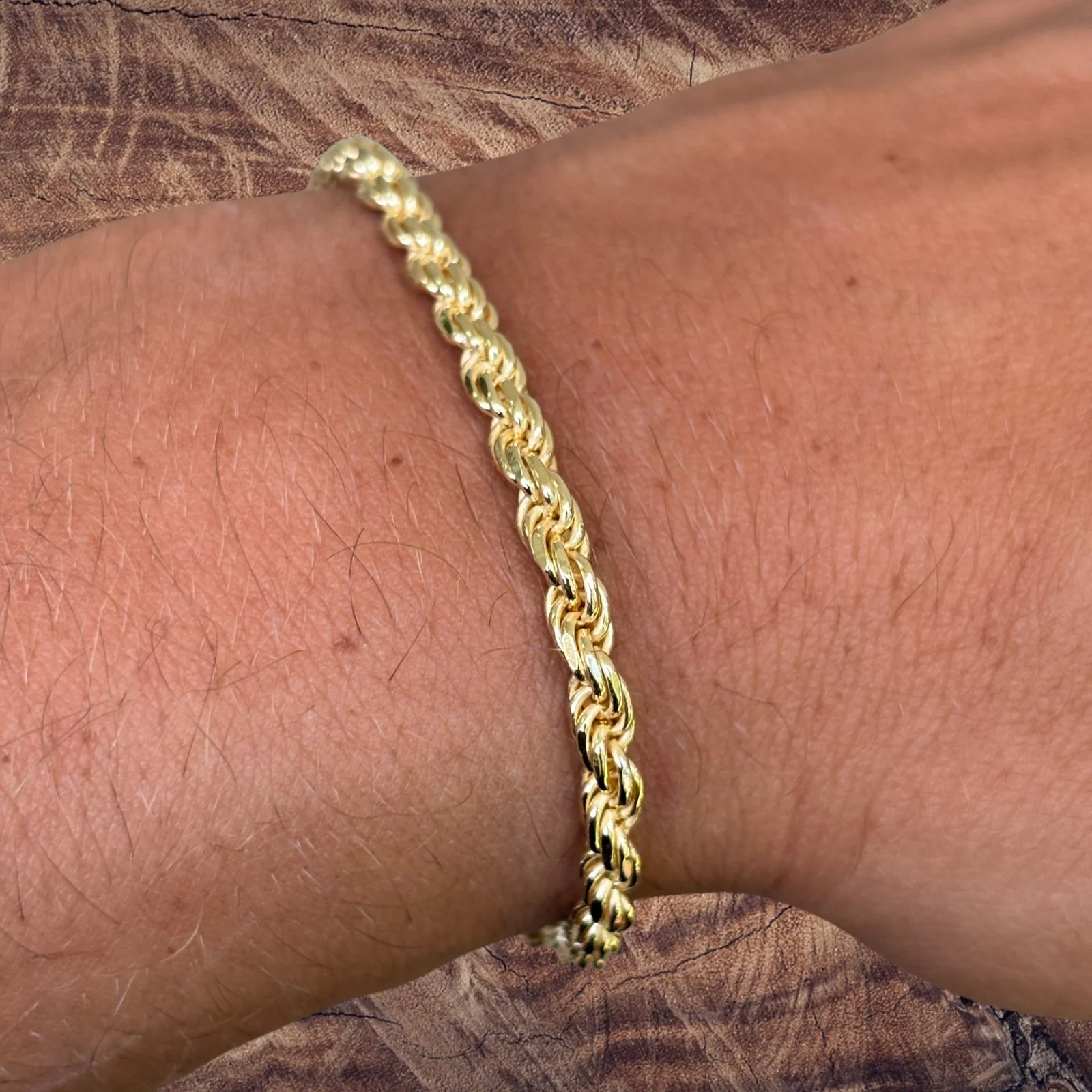 925 Sterling Silver 4mm Diamond Cut Rope Bracelet - Image 21