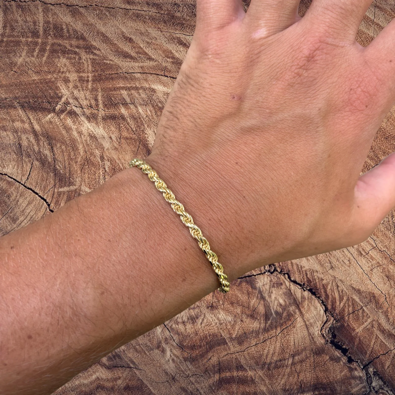 925 Sterling Silver 4mm Diamond Cut Rope Bracelet - Image 22