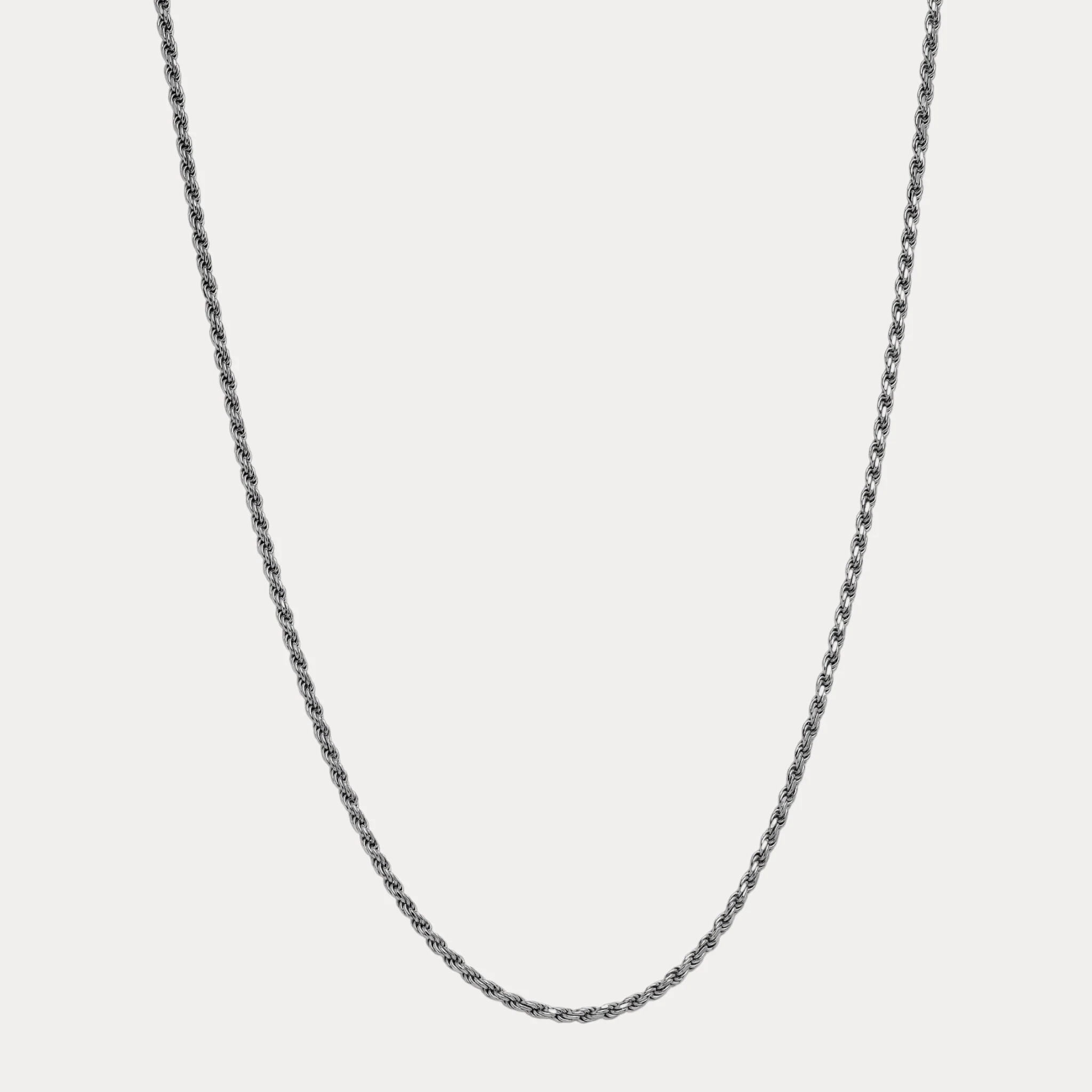 925 Sterling Silver 4mm Diamond Cut Rope Chain Necklace - Image 15