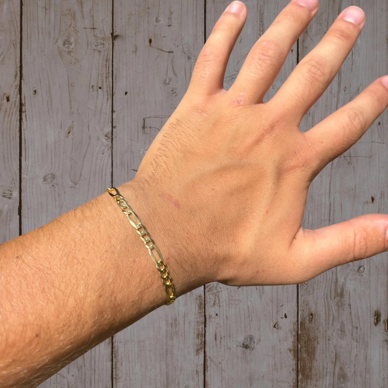 925 Sterling Silver 4mm Figaro Bracelet - Image 22