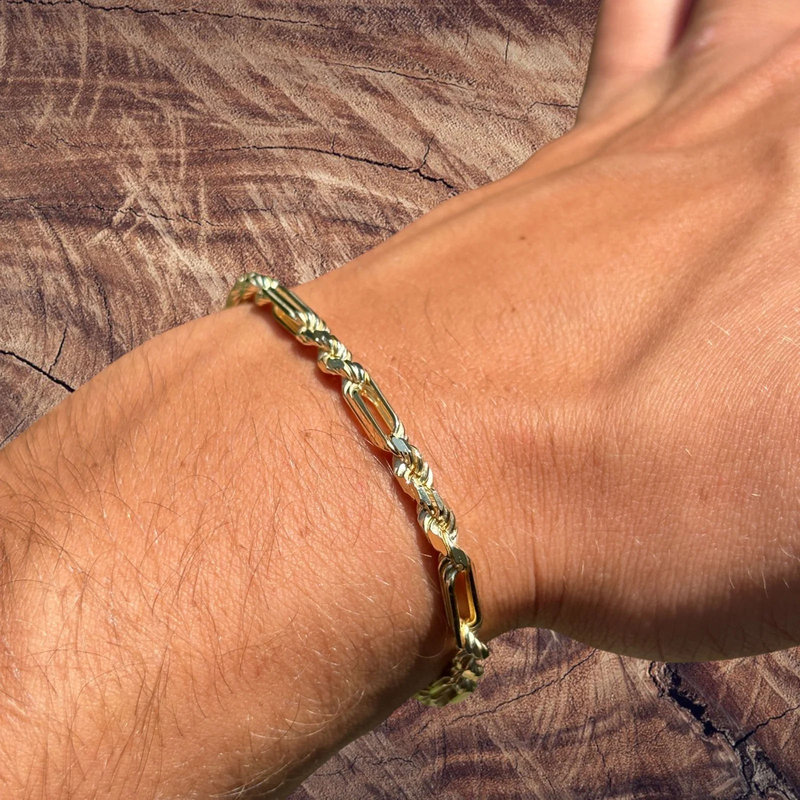 925 Sterling Silver 4mm Figarope Milano Bracelet - Image 18