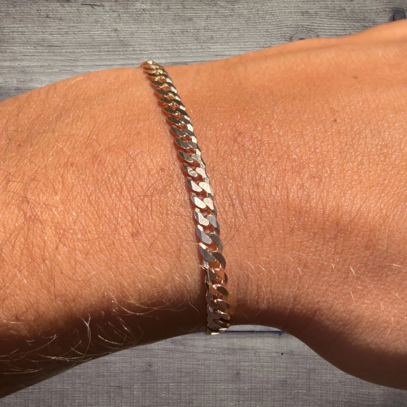 925 Sterling Silver 4mm Flat Curb Bracelet - Image 19