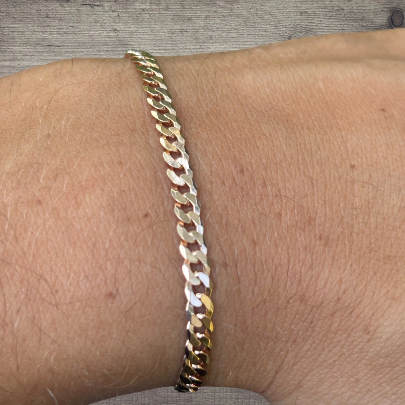 925 Sterling Silver 4mm Flat Curb Bracelet - Image 20