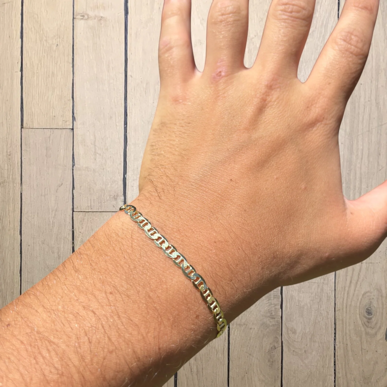 925 Sterling Silver 4mm Mariner Bracelet - Image 18