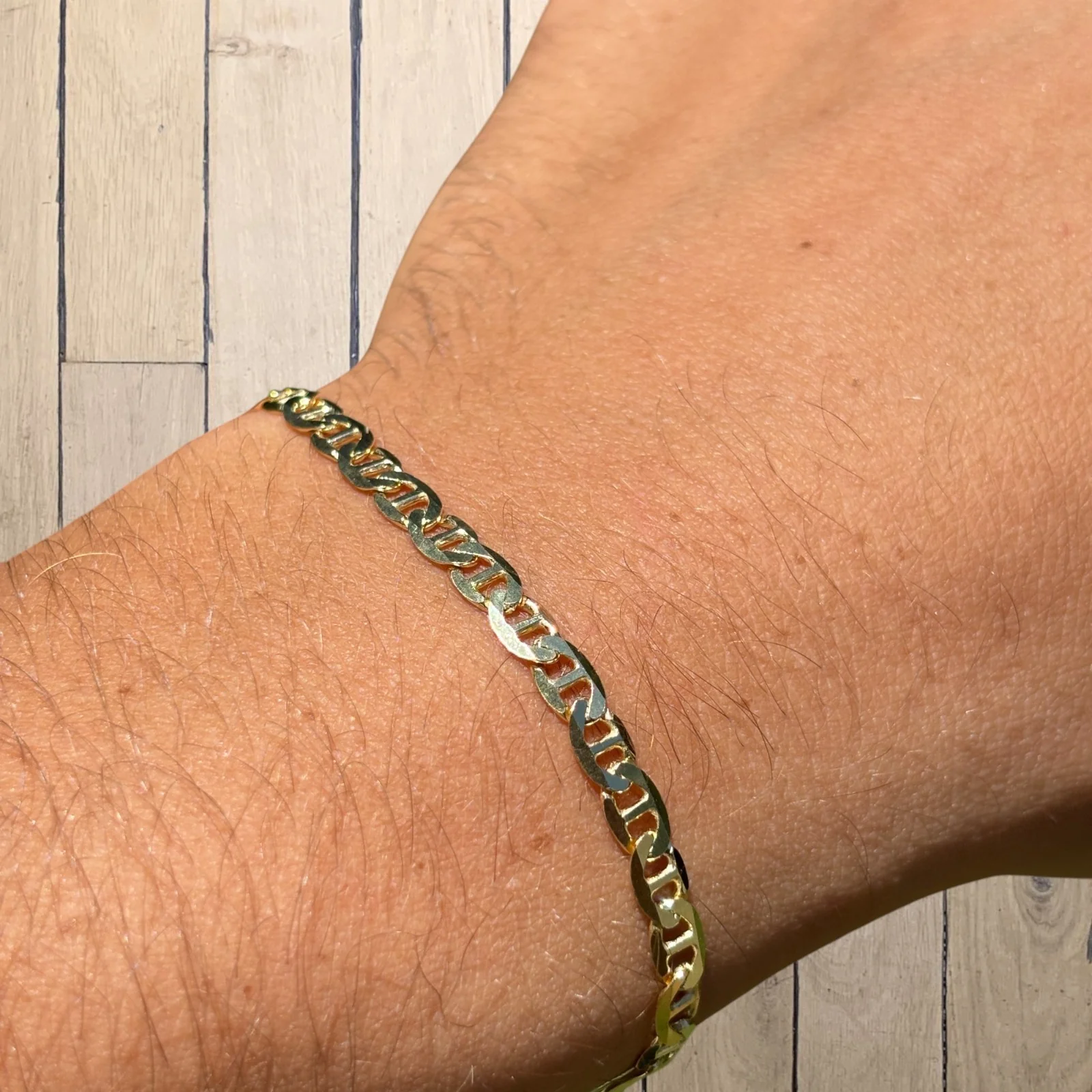 925 Sterling Silver 4mm Mariner Bracelet - Image 19