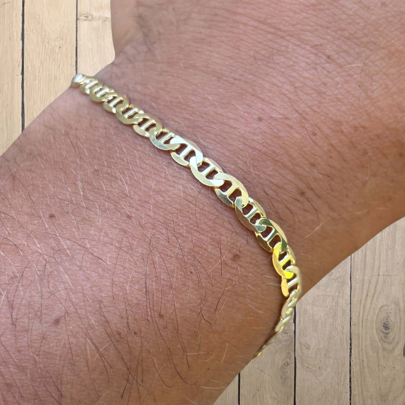 925 Sterling Silver 4mm Mariner Bracelet - Image 21
