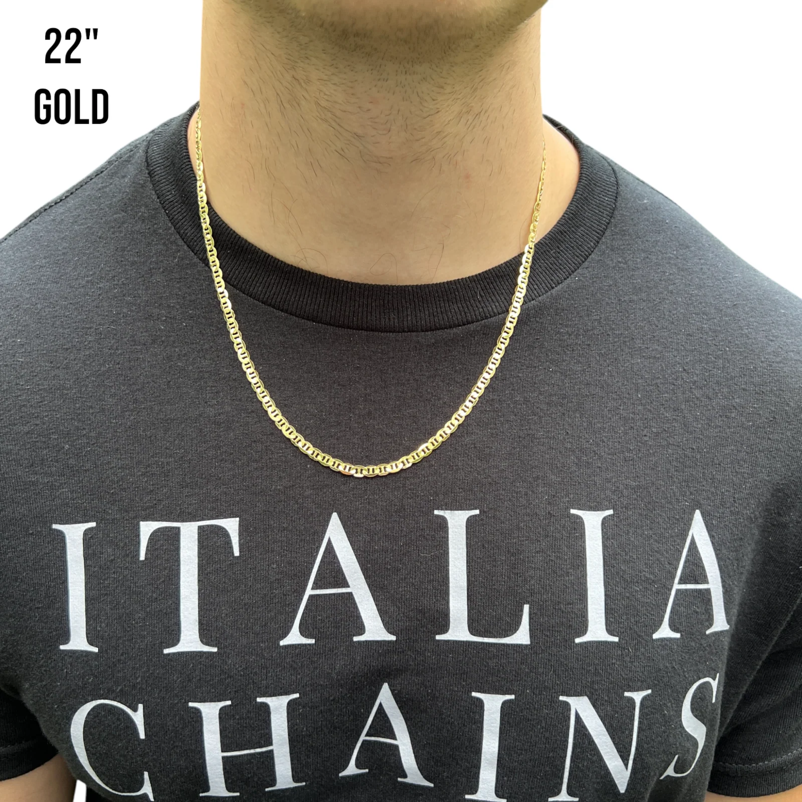 925 Sterling Silver 4mm Mariner Chain Necklace - Image 12