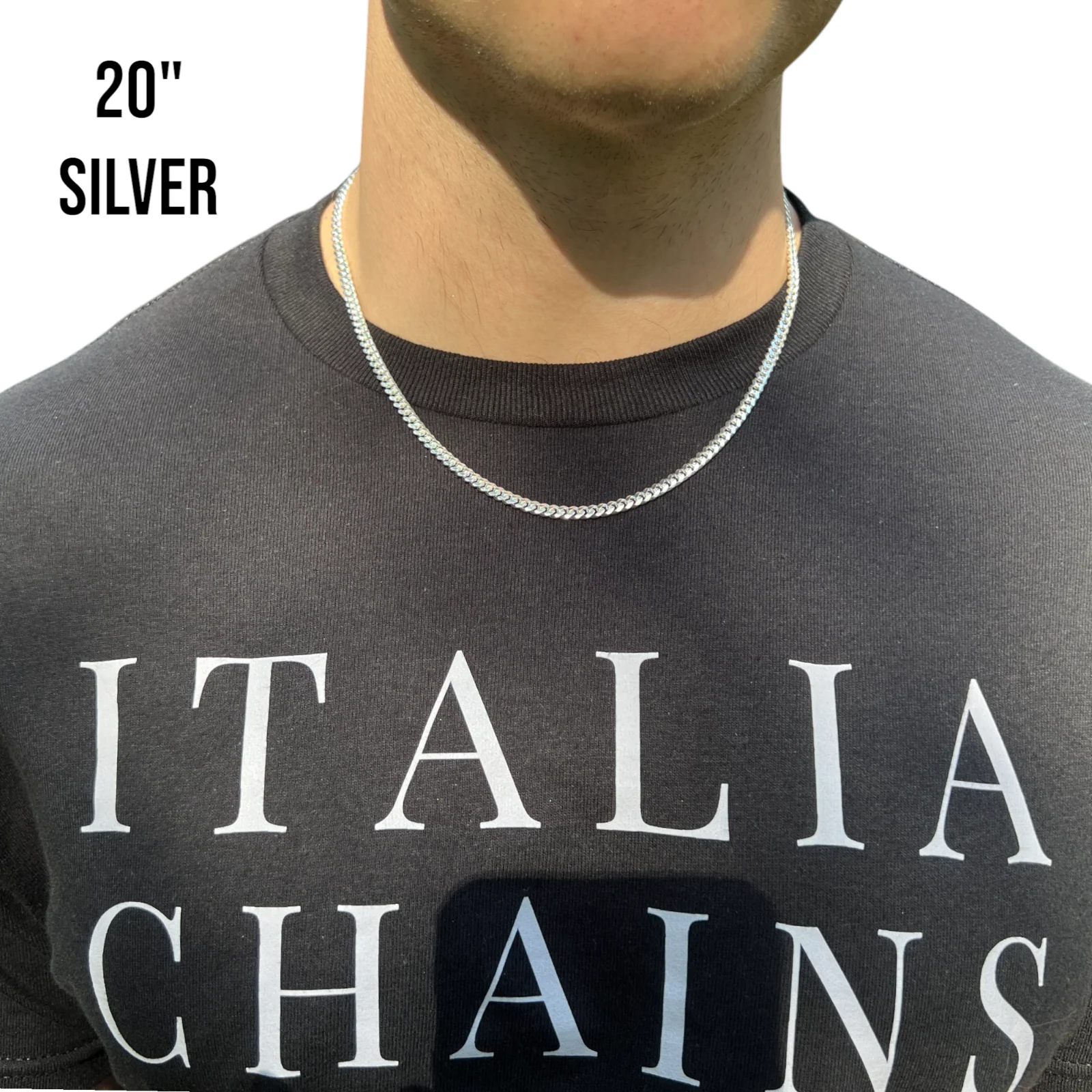 925 Sterling Silver 4mm Miami Cuban Chain Necklace - Image 11