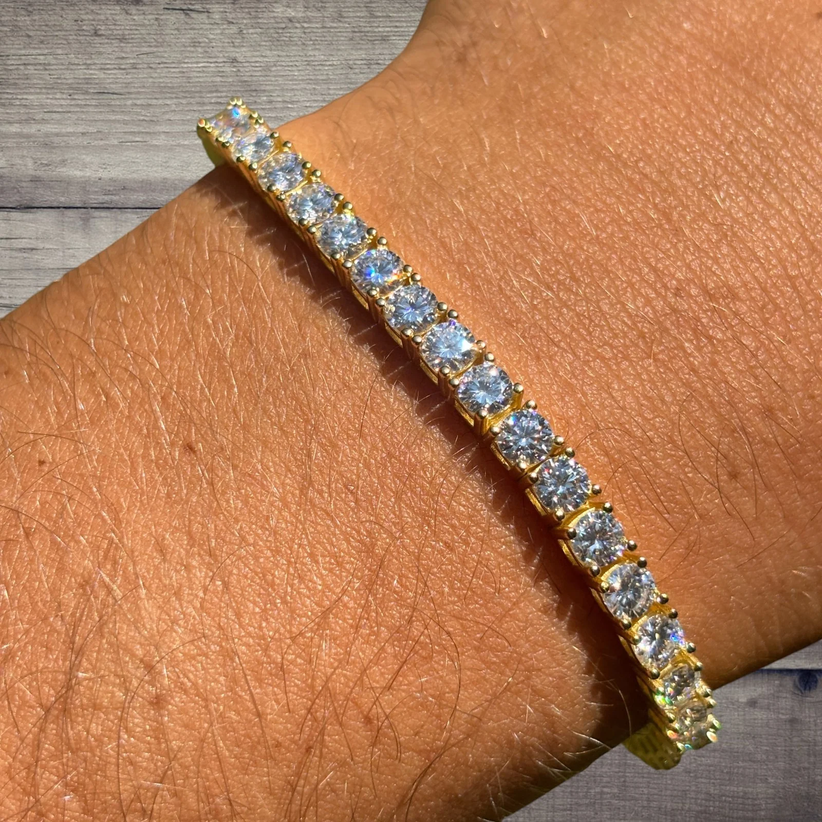925 Sterling Silver 4mm Tennis Bracelet - CZ Or Moissanite - Image 13